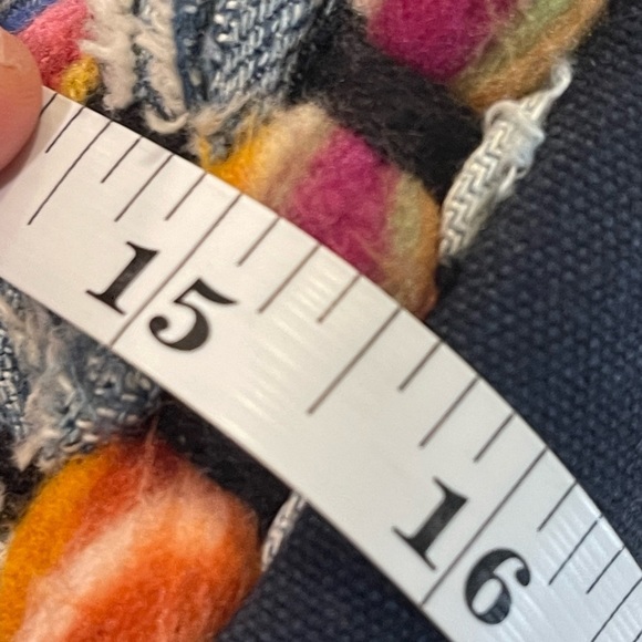 Women's Unbranded Bags Recycled Demin & Cotton Tote/Book Oversized Purse Boho - Picture 6 of 9